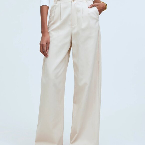 Madewell The Harlow Wide-Leg Pant (Harvest Moon Color) - Picture 3 of 6